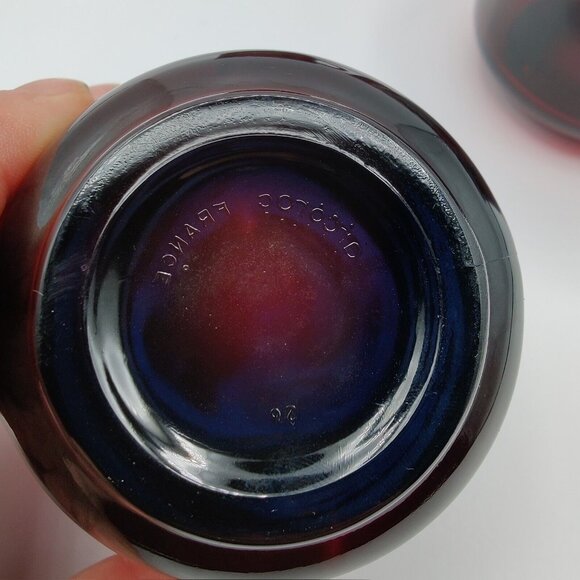 Vintage Arcoroc Ruby Red Glass Cups Set of 4 Made in France MCM - Picture 2 of 6